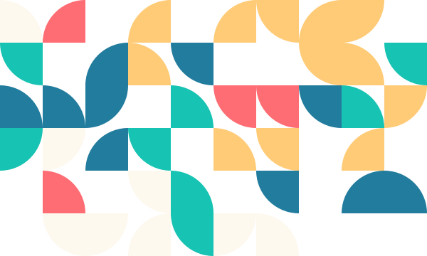 bauhaus Seamless geometric pattern with abstract shapes creating a visually appealing repetitive design that could be used as a background for web or mobile applications for a modern and trendy look.