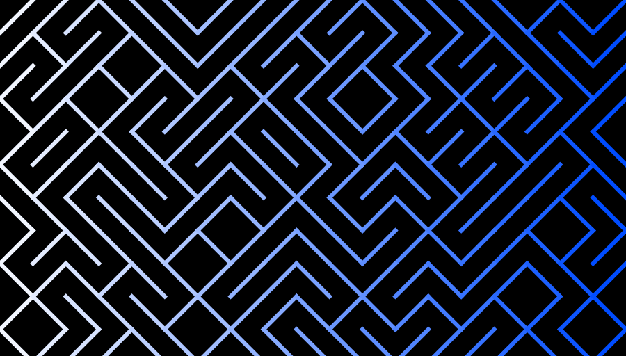 maze Navigate the intricate pathways of 'Maze,' an abstract creation with a blue and white geometric pattern. This modern, symmetrical design evokes the complexity of a labyrinth, offering a captivating background for digital spaces.
