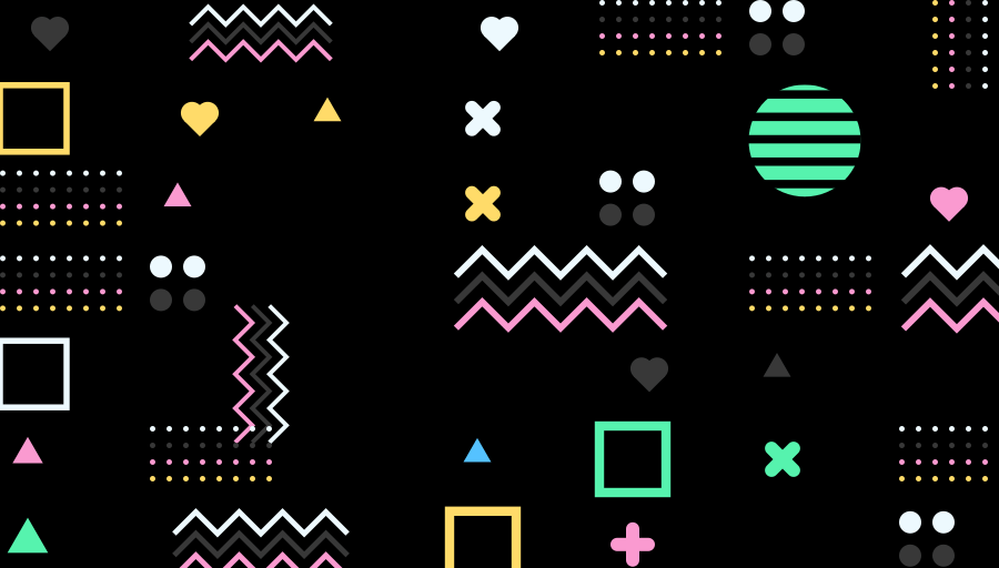 party Celebrate creativity with 'Party,' a vibrant display of colorful geometric shapes set against a black background. This dynamic, abstract art piece adds a lively and festive feel to any digital space.