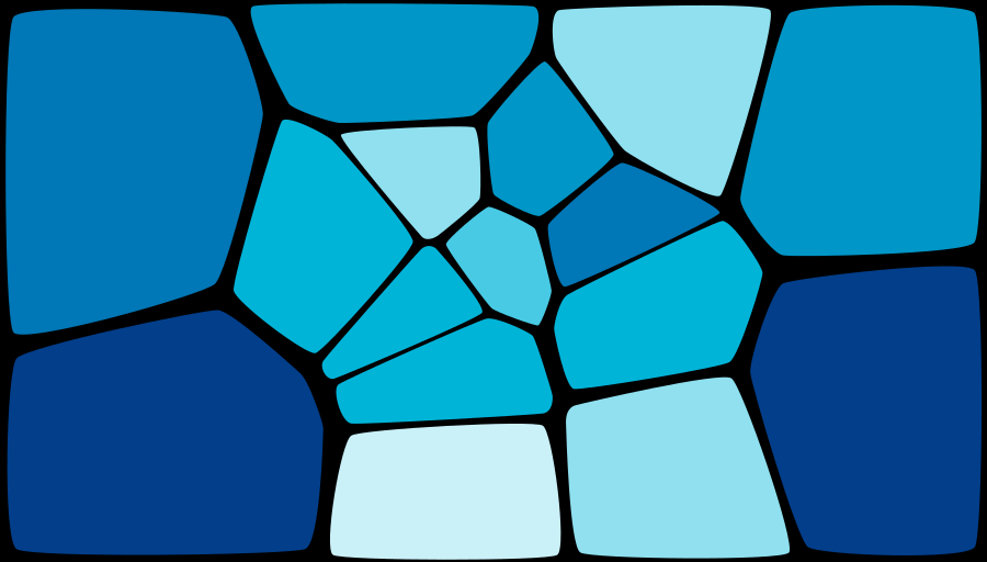 Abstract mosaic pattern with various geometric shapes fitting together can be seen, reminiscent of stained glass or a tile wall, suitable for a background, texture, or a web design element. mosaic, geometric, abstract, pattern, background