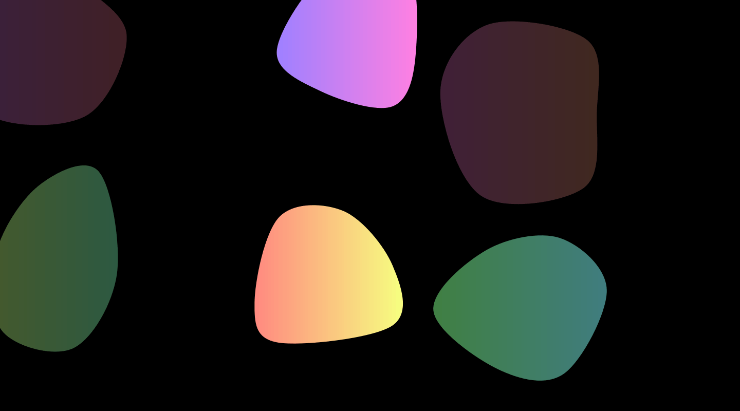 An assortment of vibrant shapes with varying gradients, resembling modern graphic elements that could be used for a creative website background or dynamic design components in user interface styling. shapes, gradients, abstract, graphics, design